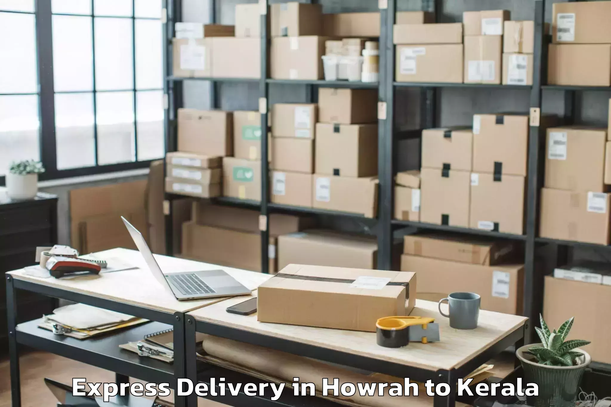 Leading Howrah to Selex Mall Thrissur Express Delivery Provider